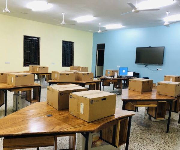 alt="Modern STEM computer laboratory installed at Ubora Primary School by Camara Education Tanzania"